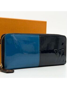 Louis Vuitton Portefeuille Miroir Vernis Blue Navy Wallet
